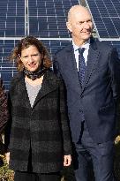 Roland Lescure visits a Solar Photovoltaic Park - Marcoussis