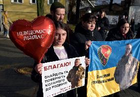Rally in support of captive Azov military personnel in Vinnytsia