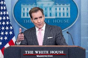 White House news conference with White House National Security Communications Advisor John Kirby and White House Press Secretary