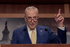 Leader Schumer Hold A National Security Act News Conference