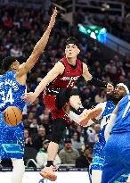 (SP)U.S.-MILWAUKEE-BASKETBALL-NBA-BUCKS VS HEAT