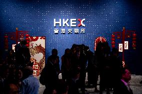 Hong Kong Exchange Market Opening Ceremony After Lunar New Year Holiday