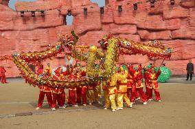 Dragon Dance Performance in Luzhou