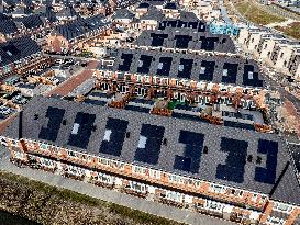 Solar Panels On The Roofs - The Hague