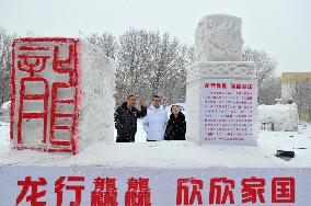 Snow Sculpture Lantern Show in Xinjiang
