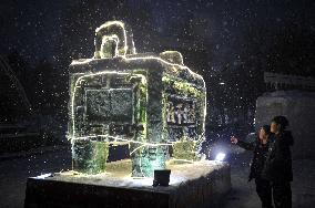 Snow Sculpture Lantern Show in Xinjiang