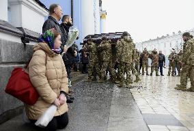 Memorial service of combat medic Diana Wagner in Kyiv