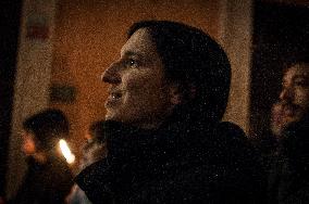 Torchlight Procession For Ilaria Salis