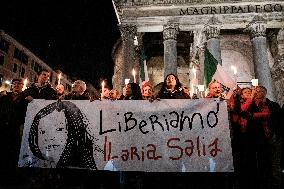 Demonstration In Favor Of The Release Of Ilaria Salis