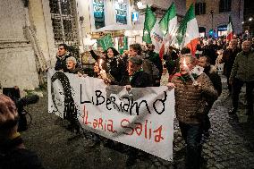 Demonstration In Favor Of The Release Of Ilaria Salis