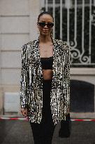 PFW - Street Style At Georges Hobeika