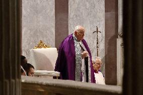 Pope Francis Celebrates Ash Wednesday Mass - Rome