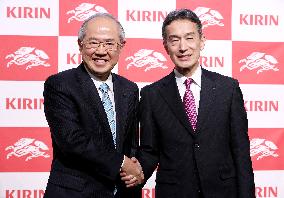 Kirin Holdings President Change Press Conference