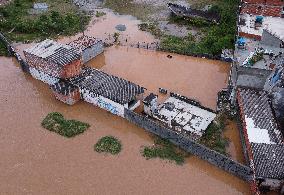 Aerial View Of Flooding In The City Of São Paulo