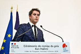 PM Attal awards the Ilan Halimi prize - Paris