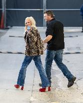 Gwen Stefani And Blake Shelton At Jimmy Kimmel Live - LA