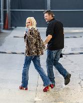 Gwen Stefani And Blake Shelton At Jimmy Kimmel Live - LA