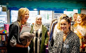 Queen Maxima Visits De JoJo Meeting Workshop - Netherlands