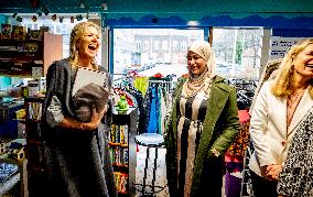 Queen Maxima Visits De JoJo Meeting Workshop - Netherlands