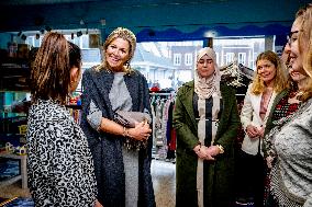 Queen Maxima Visits De JoJo Meeting Workshop - Netherlands