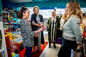 Queen Maxima Visits De JoJo Meeting Workshop - Netherlands