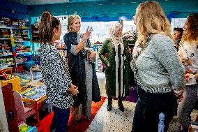 Queen Maxima Visits De JoJo Meeting Workshop - Netherlands