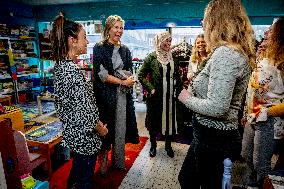 Queen Maxima Visits De JoJo Meeting Workshop - Netherlands