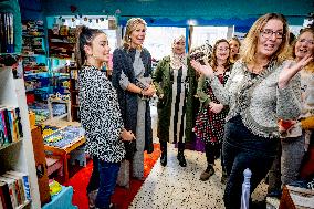 Queen Maxima Visits De JoJo Meeting Workshop - Netherlands