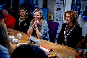 Queen Maxima Visits De JoJo Meeting Workshop - Netherlands