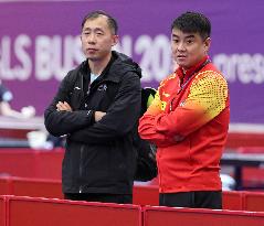 (SP)SOUTH KOREA-BUSAN-TABLE TENNIS-ITTF WORLD TEAM CHAMPIONSHIPS-TEAM CHINA-TRAINING