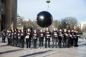 Protest Against Genetically Manipulated Chickens - Paris