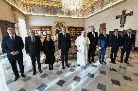 Pope Francis Audience With Romanian PM - Vatican