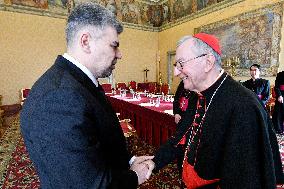 Pope Francis Audience With Romanian PM - Vatican