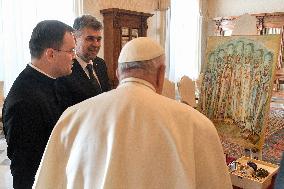 Pope Francis Audience With Romanian PM - Vatican