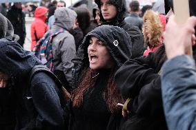 Protest Against The Non-state Universities In Athens