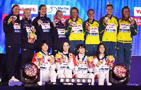 (SP)QATAR-DOHA-SWIMMING-WORLD AQUATICS CHAMPIONSHIPS-WOMEN'S 4X200M FREESTYLE
