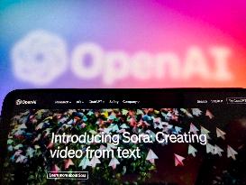 Illustration OpenAI Releases Video Generation Model Sora