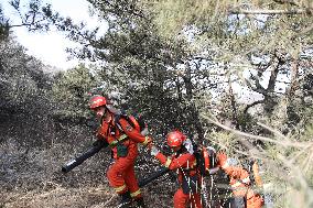 Firefighters Patrol The Summer Resort