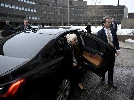 Latvian puhemies Daiga Mierina vierailee eduskunnassa - kuvausmahdollisuus