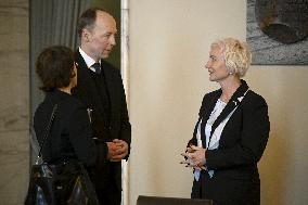 Speaker of Latvian Parliament Daiga Mierina visits Finnish Parliament