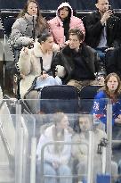 Millie Bobby Brown And Jake Bongiovi At Rangers Games - NYC