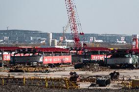 Shanghai East Railway Station Construction