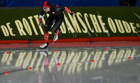 2024 World Single Distances Speed Skating Championships In Calgary - Day 1