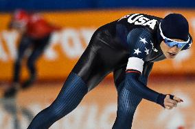 2024 World Single Distances Speed Skating Championships In Calgary - Day 1