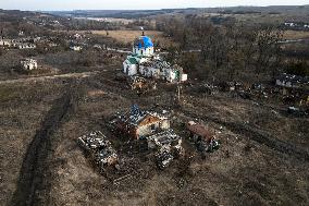 Destruction In The Kharkiv Region After Russia's Full-scale Attack On Ukraine