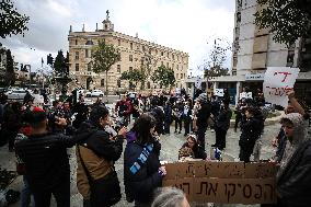 Anti-war Activists Stage Protest In West Jerusalem