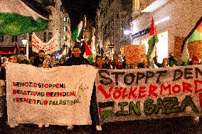 Pro Palestinian Protest Continues In Bonn