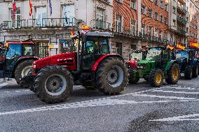 Tractors Protest In Santander
