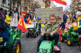 Tractors Protest In Santander