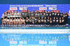 (SP)QATAR-DOHA-WATER POLO-SWIMMING-WORLD AQUATICS CHAMPIONSHIPS- WOMEN-FINAL